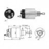 Втягивающее реле стартера BOSCH  136852 артикул 66-9198