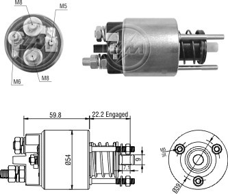 Втягивающее реле стартера MAGNETI MARELLI  235383 артикул SS4035P