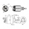 Втягивающее реле стартера BOSCH  136036 артикул ss0025